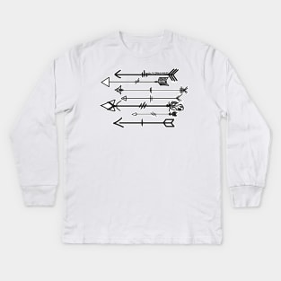 Fire Your Arrows Kids Long Sleeve T-Shirt